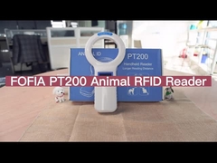 PT200 قارئ هوية الحيوان المحمول مع مسافة طويلة واتصالات USB FDX-B Tag Reader