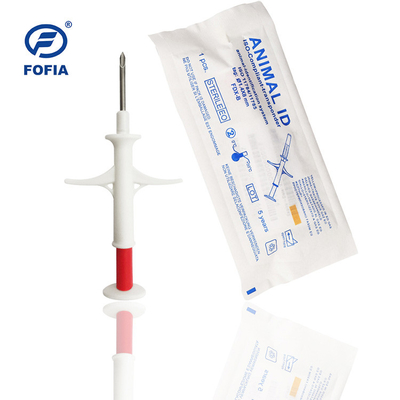 2.12 مللي متر Bioglass Dog ID Microchip Injectable 134.2 khz Animal Transponder