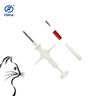 تعقب الحيوانات من خلال رقاقة RFID الحيوانات الأليفة حقن ICAR معتمدة مع 4 ملصقات الباركود