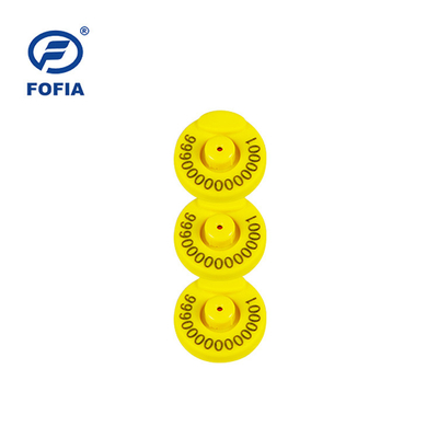 Animal Rfid Chip Ear Tag Electronic للاستخدام الزراعي 134.2 كيلو هرتز FDX-B