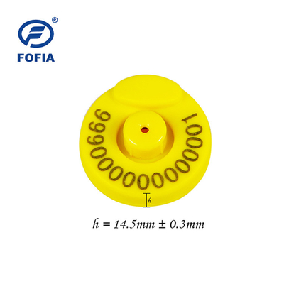 FOFIA RFID علامة أذن إلكترونية علامات تتبع الحيوانات مع مقياس حرارة للماشية والغنم