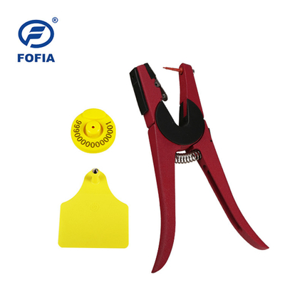 FOFIA RFID علامة أذن إلكترونية علامات تتبع الحيوانات مع مقياس حرارة للماشية والغنم