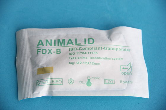 رقاقة مرسل مستجيب ISO11784/5 FDX-B 134.2 كيلو هرتز معتمدة من ICAR لمعرف الحيوان وتتبع RFID