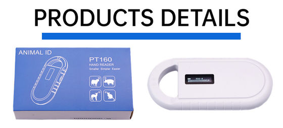 قارئ بطاقات RFID للحيوانات الأليفة من فوفيا، بلاستيك محمول، PT160، 134.2 كيلو هرتز، شاشة OLED، بطارية ليثيوم USB، معتمد من CE، ISO، مسافة 5-10 سم
