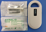 RFID ISO المستجيب Microchip 6 ملصقات مع حاقن قابل لإعادة الاستخدام 2.12 * 12 مم مستجيبات قابلة للحقن