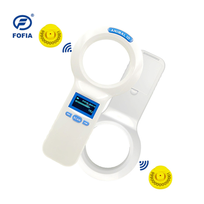 ماسح رقاقة RFID يعمل بالUSB مع طاقة 3 AA و نظام ساعة محمول مدمج