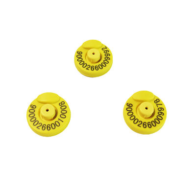 Round Electronic Ear Tags with More Than 20 Years Validity and Minimum 100 Write Cycle for ISO 11784/11785 Compliant Livestock Identification