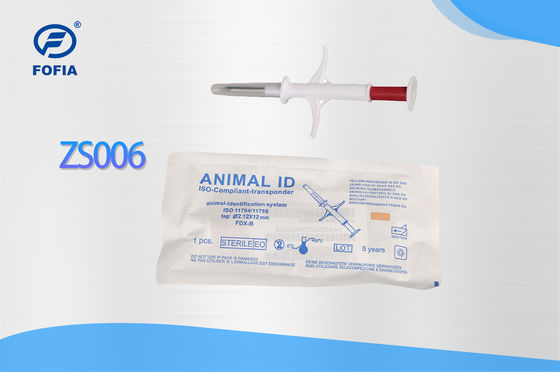 ICAR معتمد جديد دائم مقاوم للماء رقاقة الحيوان RFID ZS006 مع IP67 للكلاب القط البقرة خنزير الأغنام والحيوانات الأليفة حقن العلامة