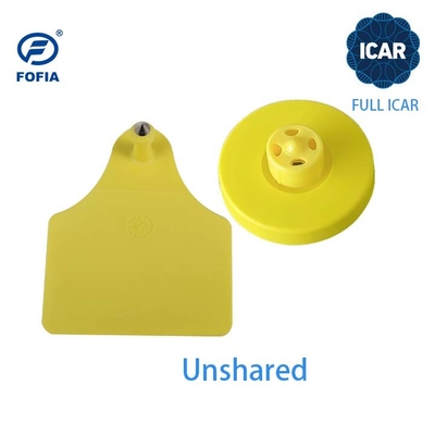 علامات الأذن البقرية FDX-B المعتمدة ICAR كاملة 134.2khz علامات الأذن Rfid