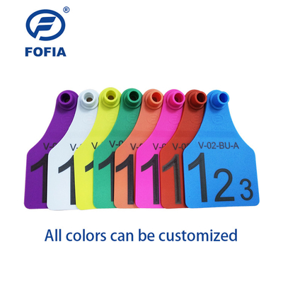 علامات أذن إلكترونية صفراء قياسية ISO لإدارة الماشية ISO11784/5 HDX/FDX القياسية