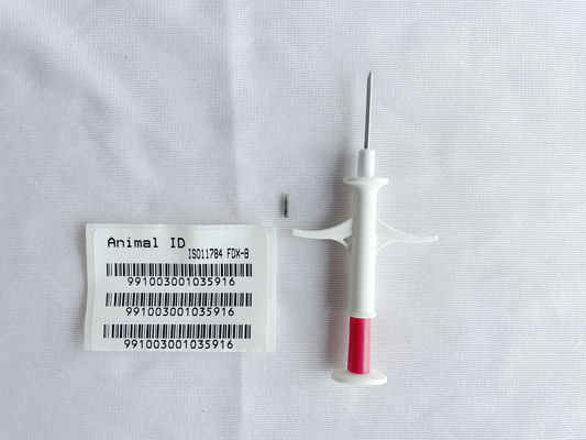 شريحة تعريف حيوانات بتقنية تحديد الهوية بموجات الراديو FDX-B عالية الدقة 2.12*12 ملم / 1.4*8 ملم