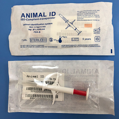 المضادة للتصادم القياسية ISO11784 / 5 ISO مستجيب رقاقة Microchip 134.2 كيلو هرتز 1.25 * 8mm العلامات