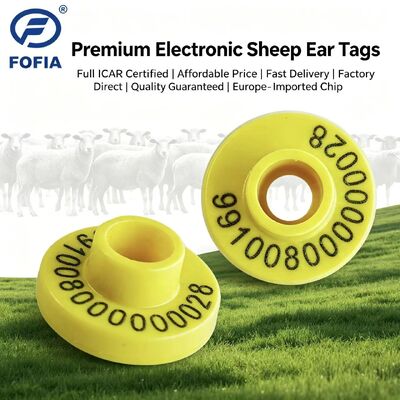 ICAR Certified Professional Electronic Ear Tags For Livestock Sheep And Goat Identification Durable HDX TPU Material Supporting Farm Management