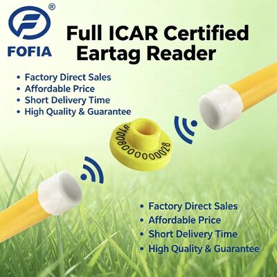 علامات الأذن الإلكترونية الدائمة المعتمدة ICAR كاملة TPU للتعرف على الماشية وتتبعها لدعم إدارة المزارع