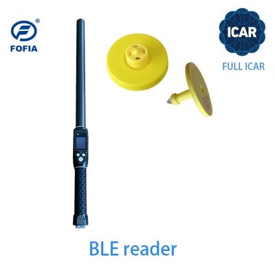 ET908 ICAR علامة الأذن الدائرية للحيوانات قارئ BLE ISO11784/5 غير مشتركة ICAR Code ألوان قابلة للتخصيص