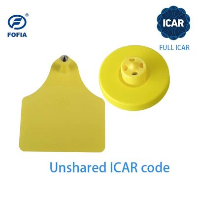ET908 ICAR علامة الأذن الدائرية للحيوانات قارئ BLE ISO11784/5 غير مشتركة ICAR Code ألوان قابلة للتخصيص