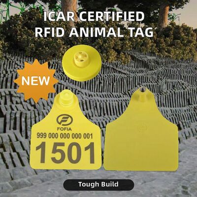 كامل ICAR غطاء أذن تتفاعل الإلكترونية غطاء أذن للحيوانات الماشية تامبيربروف غطاء أذن من البولي يوريثان للماشية لإدارة الماشية