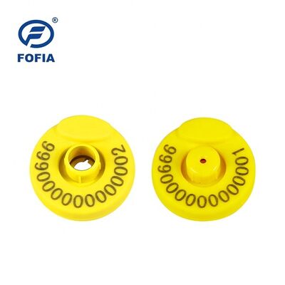 RFID حيوانات الماشية الأغنام أذن علامات إلكترونية مزدوجة أذن علامة شريطية الأرنب الماعز الخنزير الأبقار الأبقار أذن علامة