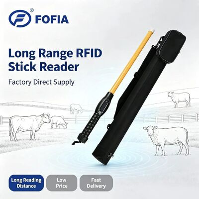 FOFIA PT280 134.2kHz قارئ RFID PVC NLIS أستراليا ICAR المعتمد ID الماشية 7000 سجلات التخزين 10-20cm مسافة القراءة ISO