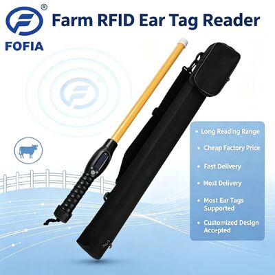 FOFIA مقاوم للماء PT280 قارئ RFID 134.2kHz PVC بلاستيك NLIS أستراليا ICAR المعتمد ID الماشية USB ISO 11784/5 10-20cm