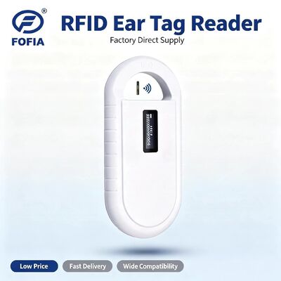 يده البلاستيك الحيوان رقاقة قارئ بطاقة RFID PT160 134.2 كيلو هرتز شاشة OLED USB بطارية ليثيوم CE معتمد ISO 11784/11785