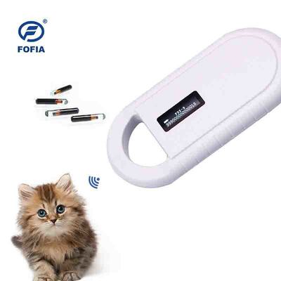 قارئ بطاقات RFID الحيوانية المتنقلة PT160 134.2kHz شاشة OLED بطارية الليثيوم USB بروتوكول ISO 11784/11785