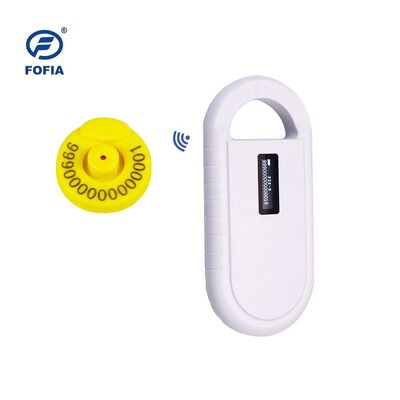 قارئ بطاقات RFID الحيوانية المتنقلة PT160 134.2kHz شاشة OLED بطارية الليثيوم USB بروتوكول ISO 11784/11785