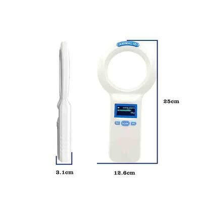 مقاوم للماء FOFIA PT200 قارئ محمول باليد RFID 128x64 شاشة OLED قراءة لمسافات طويلة 10-20 متر بروتوكول ISO11784/5