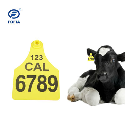 FOFIA ET921 البلاستيك البقرة الأذن العلامات الحيوان تتبع الليزر الترميز أحجام مختلفة الأبقار الماشية الأغنام خنزير مزرعة استخدام مع عدد