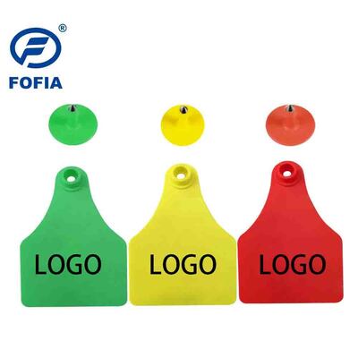 FOFIA ET921 البلاستيك البقرة الأذن العلامات الحيوان تتبع الليزر الترميز أحجام مختلفة الأبقار الماشية الأغنام خنزير مزرعة استخدام مع عدد