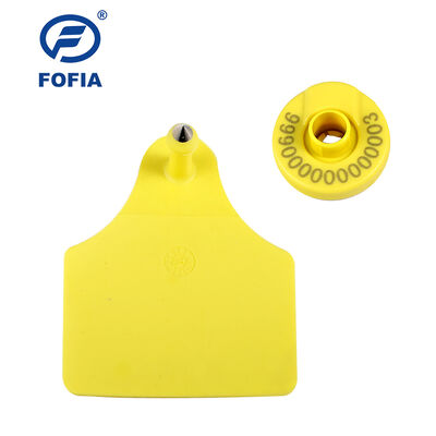 FOFIA 134.2KHZ Rfid Button Eid GPS ear tag للمواشي