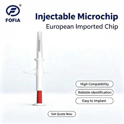 ICAR معتمدة FOFIA RFID 134.2kHz الحيوانات ميكروشيب FDX/EM4305 رقاقة IP67 مقاومة للماء للحيوانات الأليفة البلاستيك الحقن