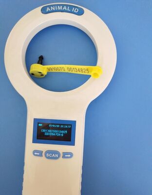 قارئ بطاقات RFID FOFIA PT200 المقاوم للماء شاشة OLED 128x64 قراءة مسافة طويلة (10-20m) بروتوكول ISO11784/5 860-960mhz