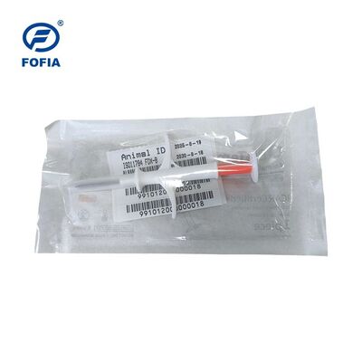 شهادة ICAR Fofia الجديدة مستشعر درجة الحرارة رقاقة RFID PP معرف الحيوان مقاوم للماء للكلاب والقطط ضمان 1.5 سنة