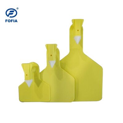 Custom New TPU Plastic Yellow Cattle Sheep Pig Ear Tags | Laser Coding for Livestock Management Farm Feedlot Cow ID Tracking