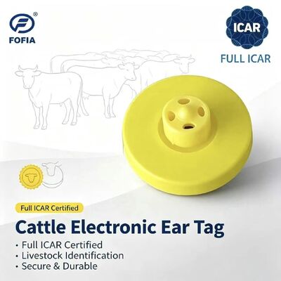 الرقائق الأصفر للأنواع الحيوانية 14.5mm ET908+T901 رقائق 5 سنوات ضمان Fofia استخدام الماشية