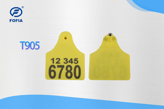 ICAR T904 + T905 مزيج تعقب الحيوانات علامة أذن جديدة عالية الجودة RFID البلاستيكي TPU 70 * 57mm تشفير الليزر 3 سنوات الضمان المزرعة
