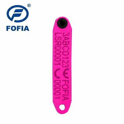بطاقة أذن إلكترونية مقاومة لدرجات الحرارة العالية ومدمجة مضادة للسقوط من Fofia ET969 لخراف صفراء من مادة TPU بتقنية RFID