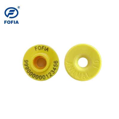 بطاقة أذن إلكترونية لتتبع الحيوانات من Fofia ET957+T967 للأغنام والماعز، بطاقة RFID عالية الجودة من مادة TPU مع ترميز ليزر