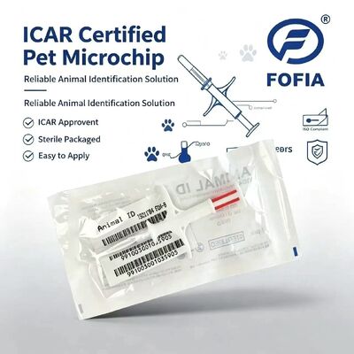 بطاقة أذن RFID 134.2 كيلو هرتز من مادة PP للكلاب، مقاومة للماء للاستخدام في المزارع، شريحة إلكترونية للحيوانات الأليفة، بطاقة أذن لمدة 1.5 سنة