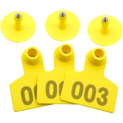 FOFIA العلامات الأذنية الجديدة المقاومة للماء TPU RFID T904+T901 لمتابعة الماشية المزارع إدارة الحيوانات مع ضمان 3 أشهر