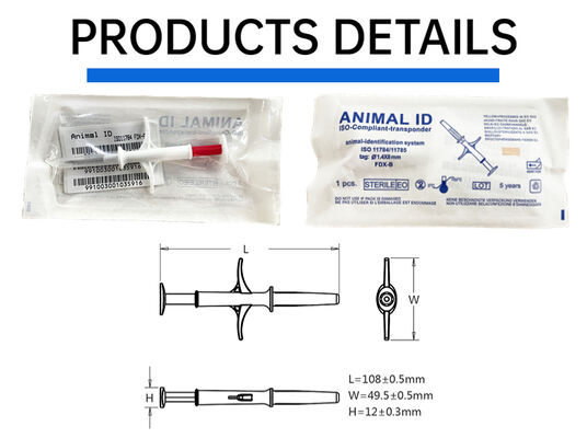 FOFIA ZS007 ICAR معتمد 134.2kHz RFID ear tag حيوان ميكروشيب FDX/EM4305 IP67 مقاوم للماء أبيض PP 1.4x8mm كلب قطة حيوانات أليفة