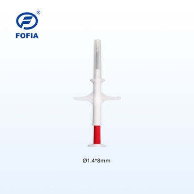 FOFIA ZS007 RFID 134.2kHz شريحة إلكترونية للحيوانات FDX/EM4305 شريحة تغليف بلاستيكي للحقن للماشية والحيوانات الأليفة مقاومة للماء IP67 جديدة 1.5 بوصة