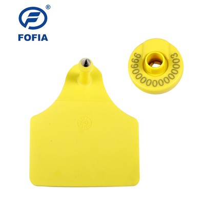 125KZ ISO11784 / 5 FDX - B Rfid الحيوان الأذن الوسم لإدارة الأغنام الماشية