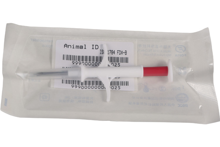 2.12 * 12 مم رقاقة معرف الحيوانات الأليفة لتتبع الكلاب ، ISO11784 / 5 أجهزة الإرسال والاستقبال القياسية القابلة للحقن