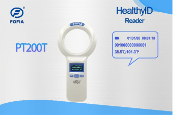 PT280T ماسح رقاقة الحيوانات المجهزة لـ ISO11784/5 و FOFIA HT001 رقاقة الحرارة