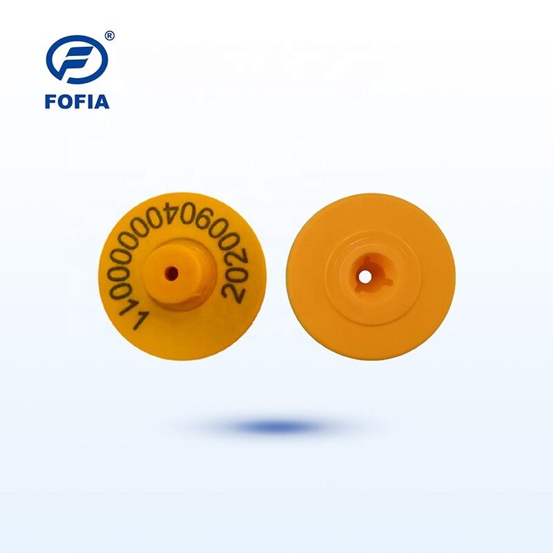 علامات الأذن UHF RFID للماشية علامات معرف الرقائق البلاستيكية المتينة لحيوانات الماشية والأغنام والخنازير