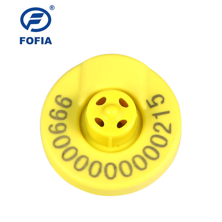 FOFIA 134.2KHZ Rfid Button Eid GPS ear tag للمواشي