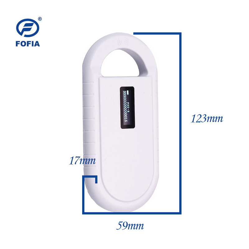 ماسح رقاقة RFID متوافق مع ISO11784/5 FDX-B و ID64 134.2KHz/125KHz Frequency Pet Microchip Reader