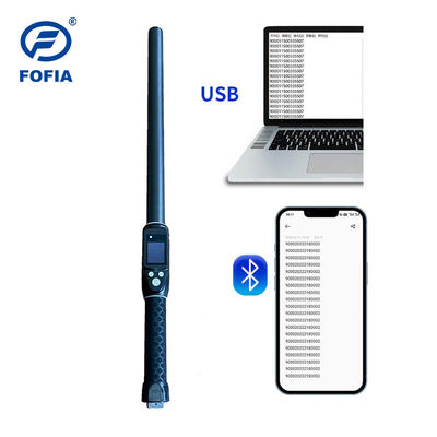 ISO FDX-B HDX 30000 حسب الطلب سجلات عصا يدوية RFID القارئ للماشية الحيوانات الأليفة علامة أذن ميكرو شيب البلاستيك الطويل المدى
